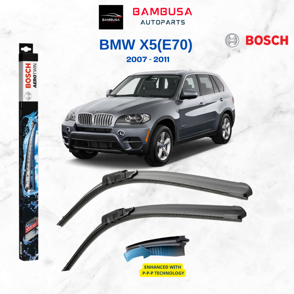 Bộ gạt mưa xe BMW X5 (E70) Bosch AEROTWIN cao cấp đời xe từ 2007 - 2011