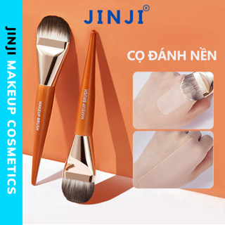  Cọ tán nền gỗ Brush đầu dẹt cao cấp lông mềm giúp lớp nền mỏng nhẹ tự nhiên mướt mịn tiện lợi JINJI 