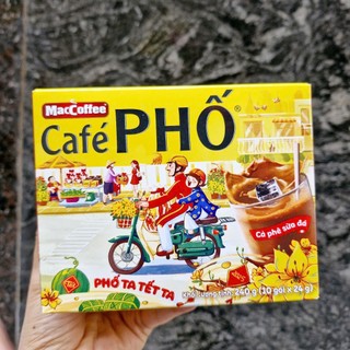 Cà Phê Phố Sữa Đá / Đen Đá Hộp 240g/160g