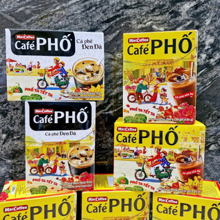 Cà Phê Phố Sữa Đá / Đen Đá Hộp 240g/160g