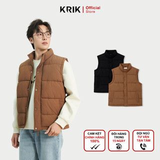 Áo Khoác Phao Nam Local Brand KRIK Form Regular Thiết Kế Dáng Gile Nhồi Bông Trẻ Trung Năng Động AK5122