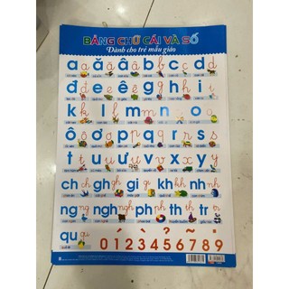 SET 5 Bảng Chữ Cái Giấy Dày Đẹp