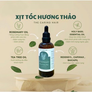 Xịt mọc tóc Hương thảo Rosemary THE CARING HAIR ( Kích mọc tóc - Giảm rụng - Giảm gàu nhẹ )
