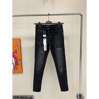  Quần Jean bò nam purple đen trơn 4 cúc vẩy sơn mác lụa cao cấp hot trend TT7021 