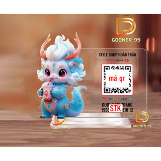 Bảng quét mã  QR CODE in theo yêu cầu,  để bàn  chất liệu mica bền đẹp sang trong