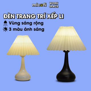 Đèn Trang Trí Xếp Li Micofi, Đèn Ngủ Decor Phòng Ngủ Chill, Led Để Bàn Học Bàn Làm Việc 3 Chế Độ Sáng Bảo Vệ Mắt
