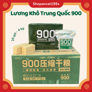  Lương Khô Nội Địa Trung 900 Ba Sao Thùng Sắt 4 Kg 20 Gói Lương Khô Quân Đội Chính Hãng 