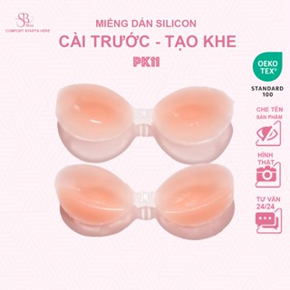 Miếng Dán Ngực Silicon Sbra Cài Trước Tạo Khe Bám Dính Tốt Chống Tụt PK11