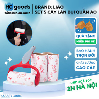 Set 5 Cây Lăn Bụi Làm Sạch Quần Áo, Ga Giường, Sofa, Lông Chó Mèo lăn giường, con lăn quần áo LIAO - L130013