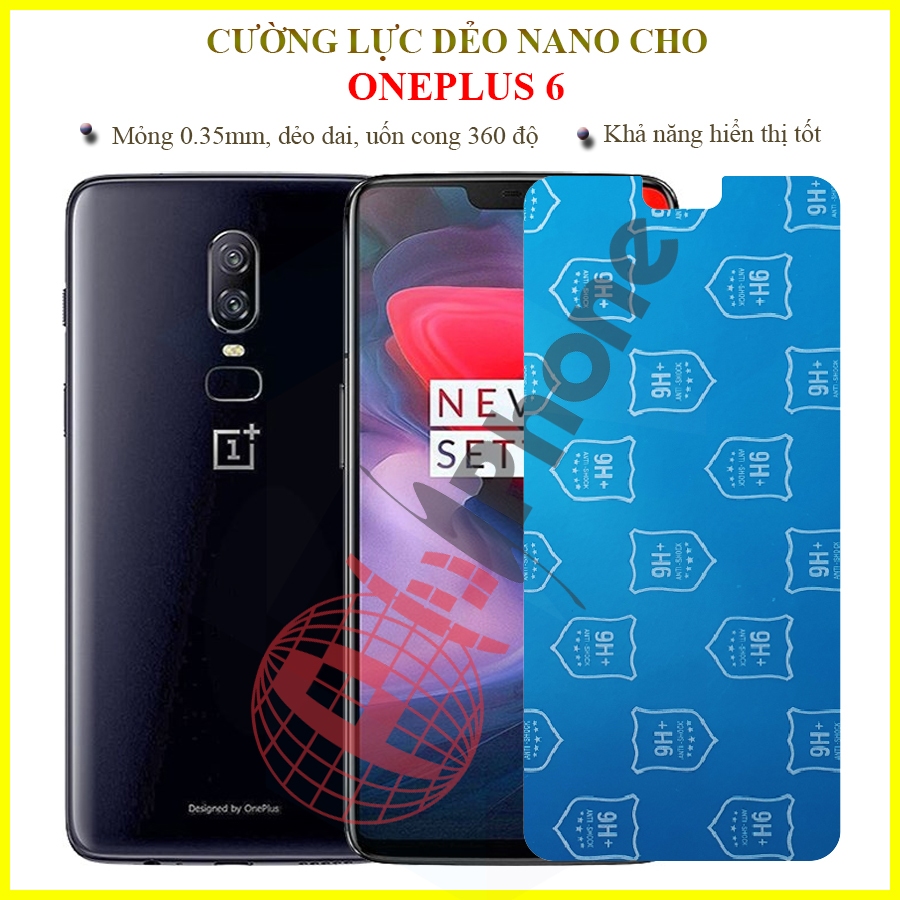 Dán cường lực dẻo nano trong hoặc nhám cho OnePlus 6