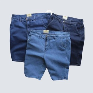 Quần Short Jean Nam TÚI CHÉO Ống Suông Co Giãn Có Size Quần tặng chồng tặng bố - Việt Trinh