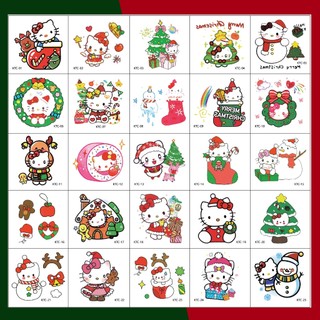 Nhãn dán hoạt hình, Hình xăm tạm thời Hello Kitty Kuromi dễ thương chống thấm nước Wanhy