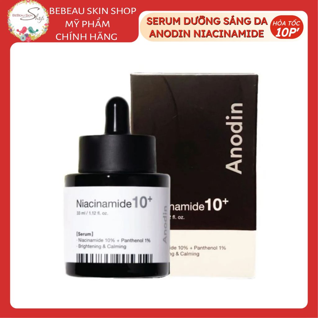 Serum làm trắng và thu nhỏ lỗ chân lông Anodin Niacinamide 10 Plus