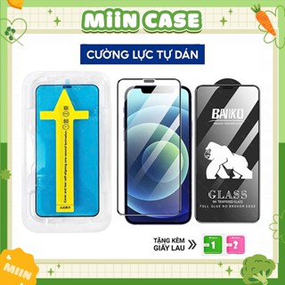 Kính Cường Lực iPhone Baikô Cao Cấp, Full Màn - iP 6/6s/7/8/Plus/X/XS/XR/11/12/13/14/15/16/17/Pro/Max Miin