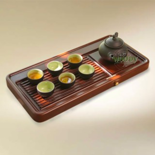 [ GIÁ SỈ ] Khay Gỗ Bàn Trà Nguyên Khối - Đựng Ấm Chén Dụng Cụ Uống Trà Đạo Hàng Việt Chất Lượng Cao, SX Trong Nước