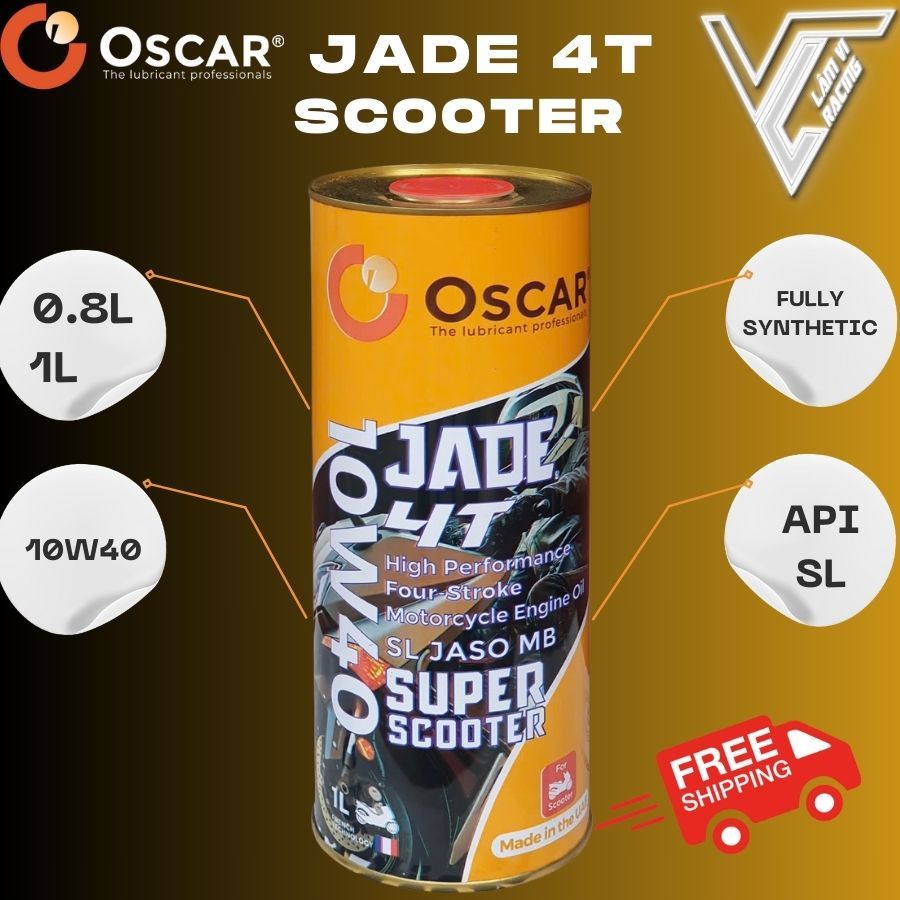 Nhớt Oscar xe tay ga 10w40 0.8L dầu tổng hợp