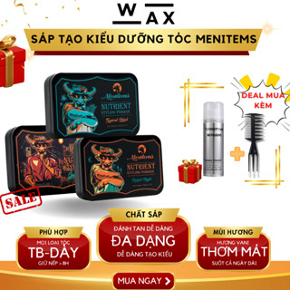 Sáp vuốt tóc MENITEMS tạo kiểu tóc dưỡng tóc chuyên nghiệp, chăm sóc tóc tại nhà