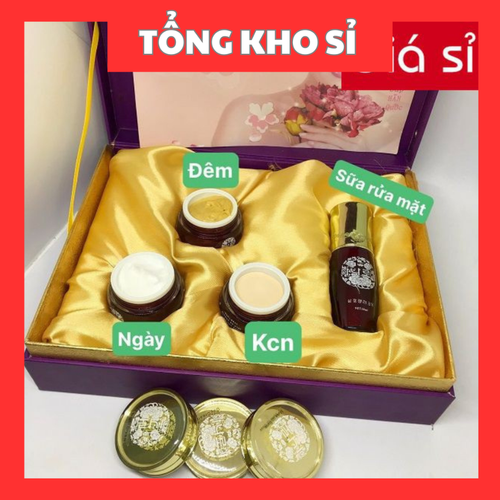 BỘ NHAN CƠ HÀN QUỐC DƯỠNG TRẮNG DA MỜ NÁM