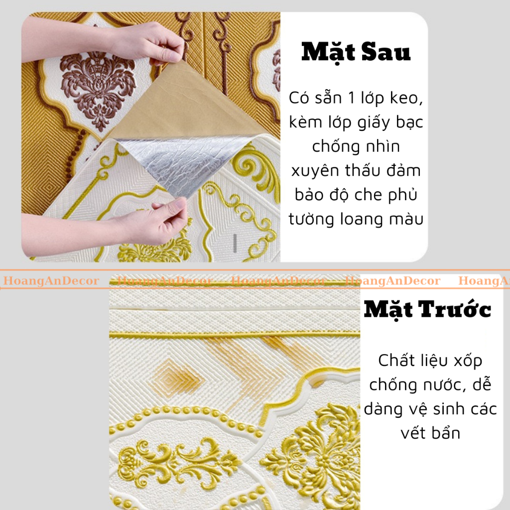 Xốp Dán Chân Tường Kích Thước 70x90 Cm, Mặt Sau Có Sẵn Keo | BigBuy360 - bigbuy360.vn