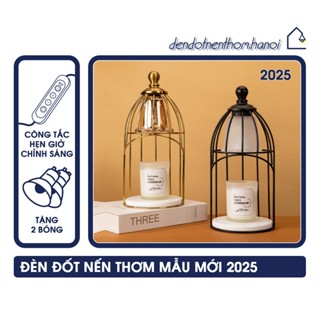 Đèn đốt nến thơm Lồng chim - Đèn đốt nến xinh mẫu mới nhất 2025