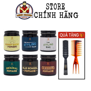 Sáp vuốt tóc Saigon Hustlers, Old school, Styling Clay, Styling Wax, Red Rock, Original Pomade