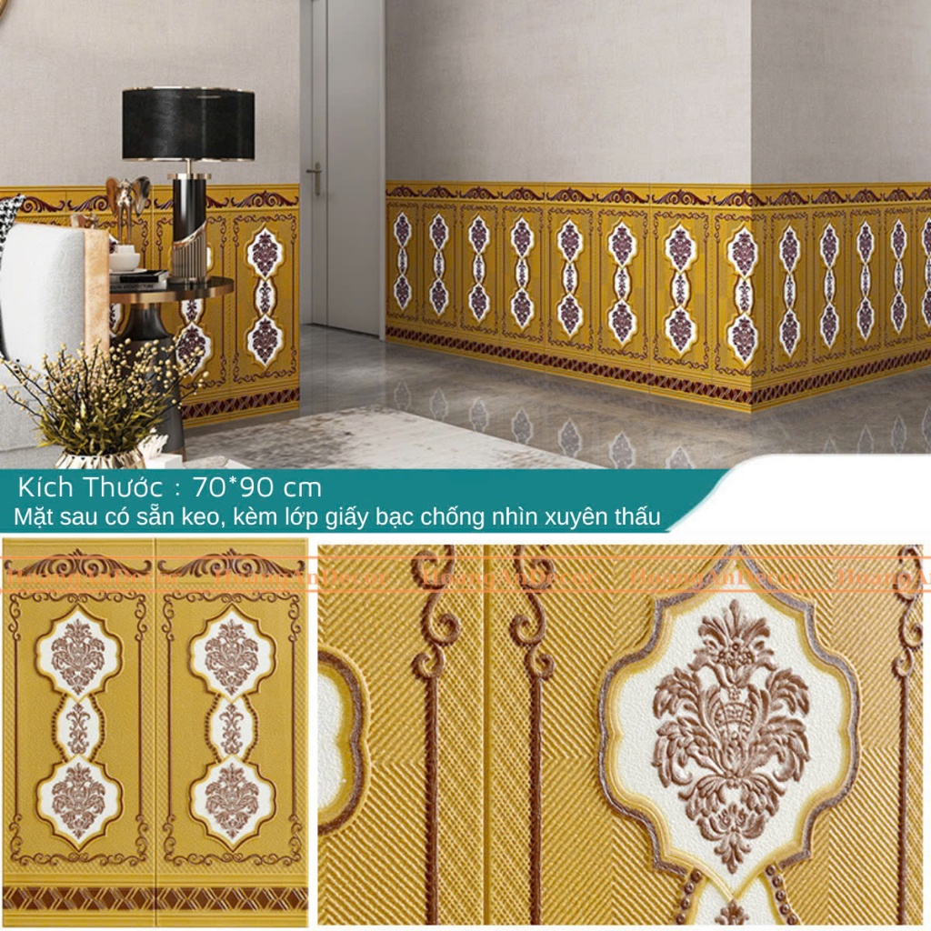 Xốp Dán Chân Tường Kích Thước 70x90 Cm, Mặt Sau Có Sẵn Keo | BigBuy360 - bigbuy360.vn