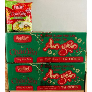 Thùng 30 gói Cháo Yến Dinh Dưỡng YenViet Chay Rau Nấm 30 Gói x 50gr - 685