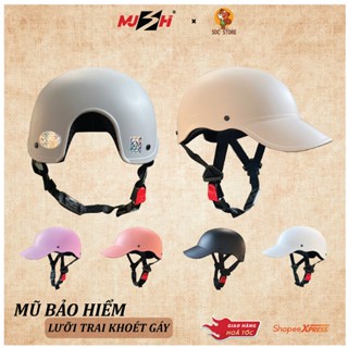 Mũ bảo hiểm Lưỡi Trai khoét gáy thời trang cao cấp chính hãng Sóc Store Vietnam