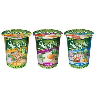 Cháo Đậu Xanh Thịt Bằm - Trứng Gà - Thập Cẩm Shangha Thùng 24 Ly 50g