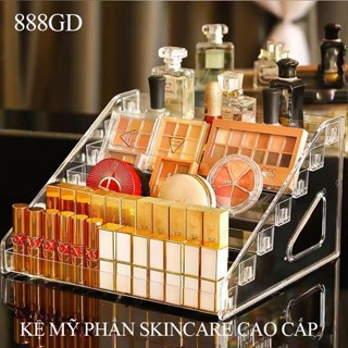 Hộp đựng phấn mắt bảng màu trang điểm 888GD tủ để bàn ký túc xá kệ acrylic mỹ phẩm giá đựng son môi