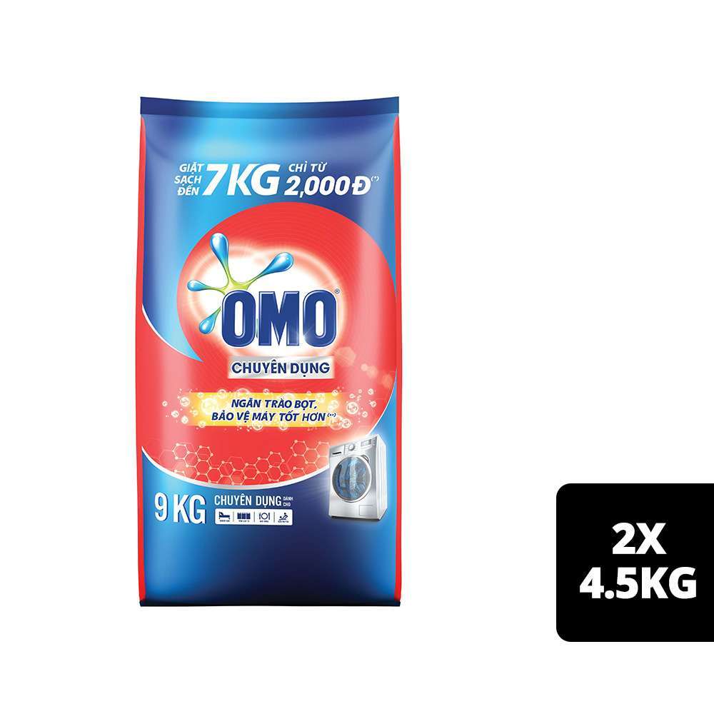 Bột giặt thương hiệu OMO 9KG chuyên dụng