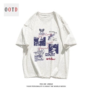 Áo cotton nam nữ họa tiết đơn giản Streetrstyle phong cách cá tính form rộng thiết kế basic #057