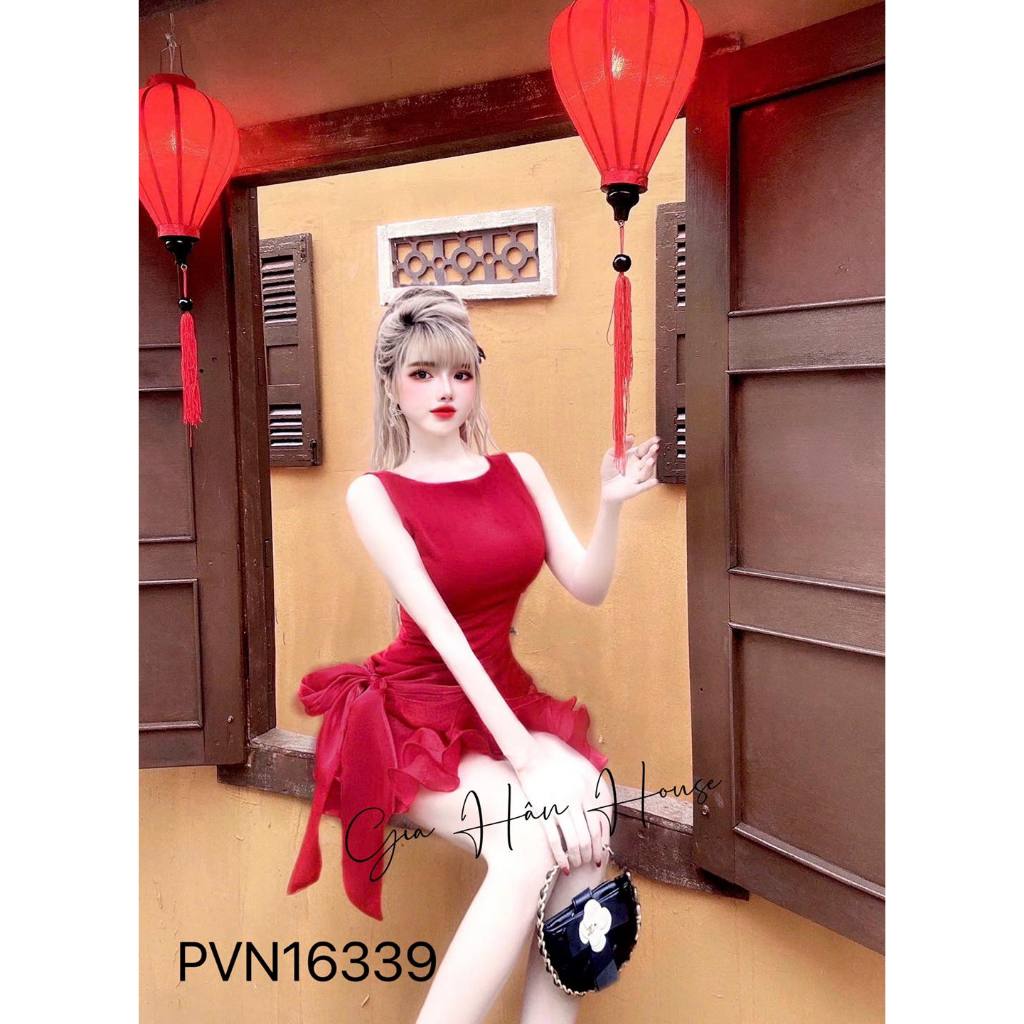 Đầm balo dolly phập phồng tùng nơ