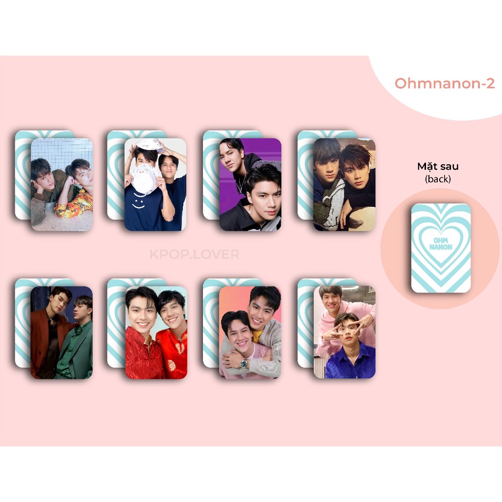 SET 8 CARD BO GÓC OHMNANON