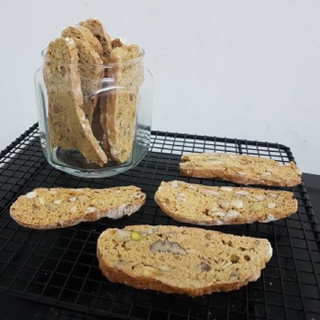 Bánh Biscotti Nguyên Cám Vị Vani Không Đường, Bánh Ngũ Cốc Dinh Dưỡng Ăn Kiêng Eatclean - LANHFOODS
