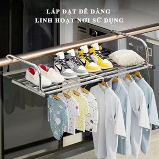 Kệ phơi đồ ban công SNACKBAR, Giá treo đồ cửa sổ phơi đồ quần áo, Giàn phơi quần áo đa năng