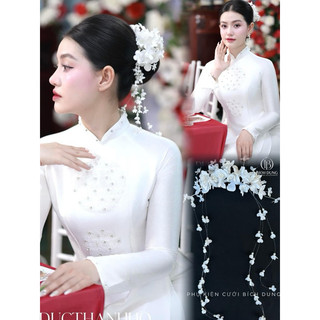 ☀️☀️ Bờm hoa nhí bông rơi cực xinh cho cô dâu ngày cưới - Phụ kiện cưới Bích Dung