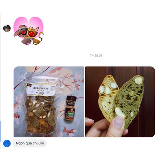 Bánh Biscotti Nguyên Cám Vị Chocolate Không Đường, Bánh Ngũ Cốc Ăn Kiêng Dinh Dưỡng - LANHFOODS