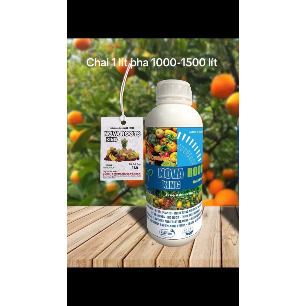 Phân bón hữu cơ kích rễ NOVA KING ROOTS biến đẩt chết thành đất sống