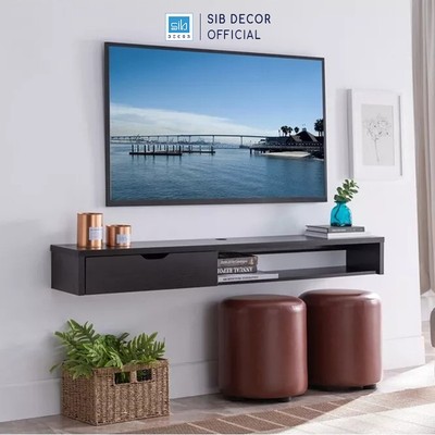 Kệ Tivi Treo Tường Phòng Khách, Phòng Ngủ Có 1 Ngăn Kéo SIB Decor TV167