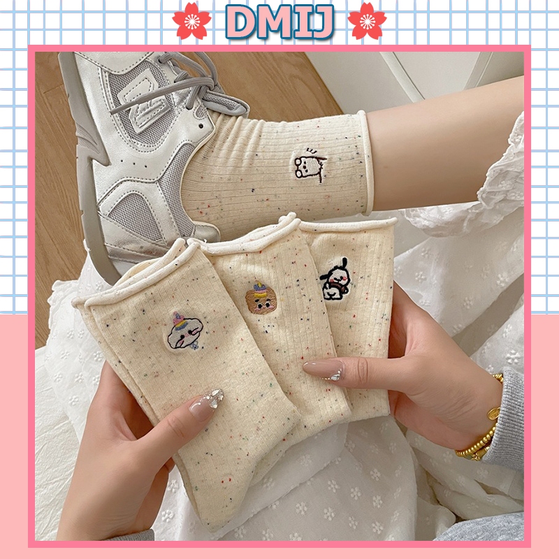 Tất nữ cổ cao phong cách vintage Hàn Quốc họa tiết cute | BigBuy360 - bigbuy360.vn