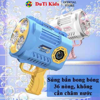 Súng bắn bong bóng xà phòng sạc điện 36 nòng có túi đeo bơm nước bắn trực tiếp