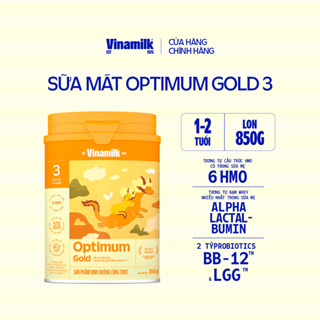 Sữa bột Optimum Gold 3 - Hộp thiếc 850g