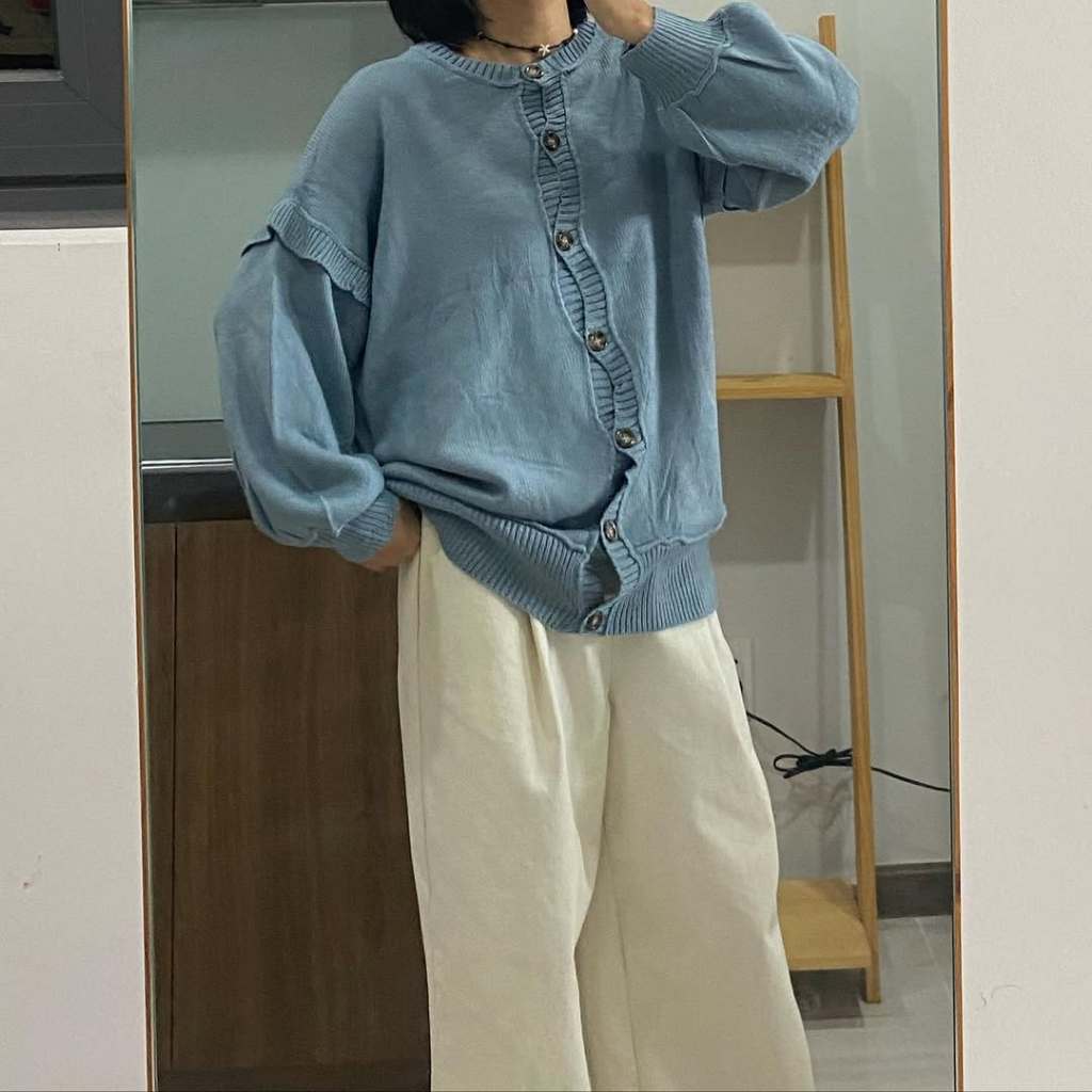 Áo Khoác Cardigan Nhật Secondhand-Áo Khoác Cardigan-Áo Khoác Cardigan Vặn Thừng-Áo Khoác Nữ-Áo Len-Á