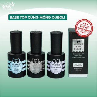Base top cứng móng OUBOLI chính hãng 20ml - Sơn gel liên kết bền, top phủ bóng móng loại xịn Nailbnd