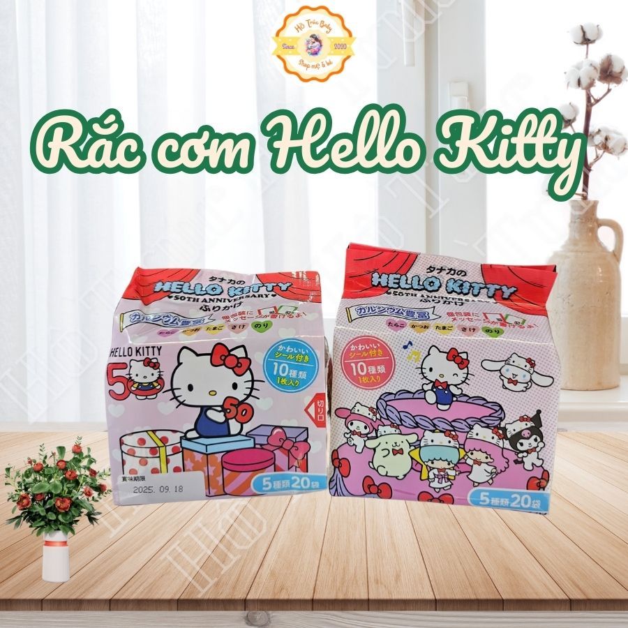 Rắc cơm Hello Kitty mẫu mới 20 gói nhỏ ( Date T8/2026)