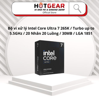  Bộ vi xử lý Intel Core Ultra 7 265K   Turbo up to 5.5GHz   20 Nhân 20 Luồng   30MB   LGA 1851 NK bảo hành 36T 