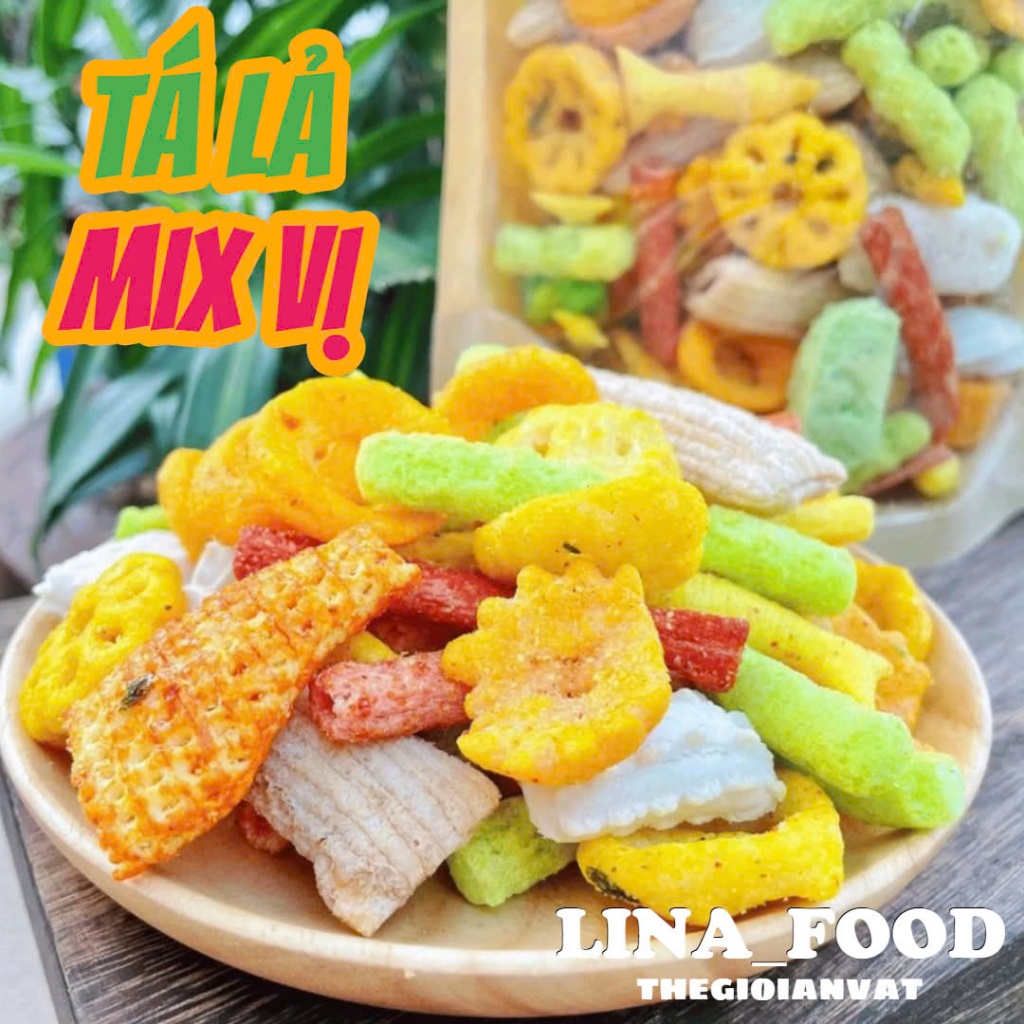 500G Snack Tá Lả Mix Vị Siêu Ngon Siêu Giòn