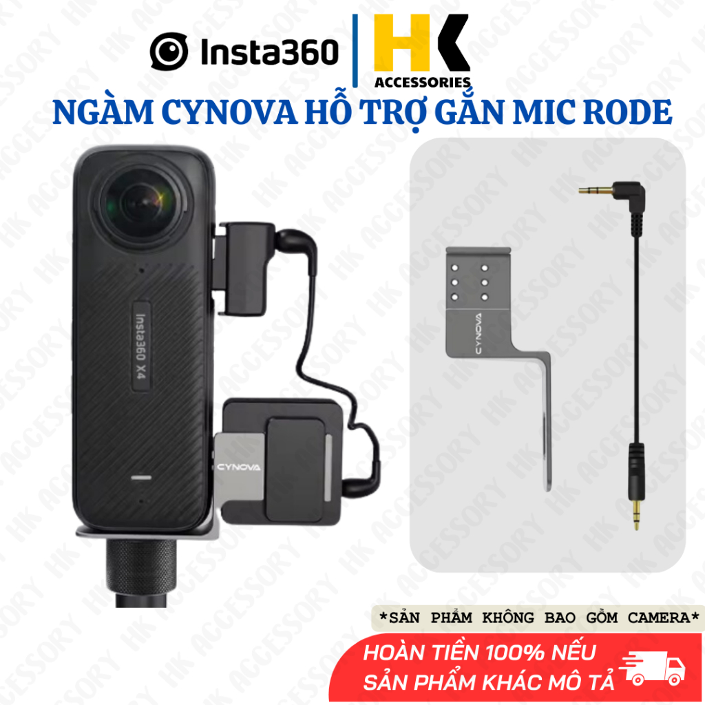 Insta360 ONE X2 X3 X4 X5 Invisible Mic Cold Shoe dành cho mic RODE Wireless GO