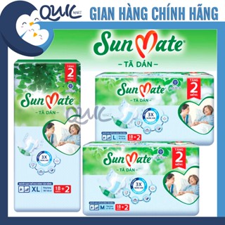Tã dán Người già Sunmate M18+2/ L18+2/ XL18+2/ M10/ L10/ XL10